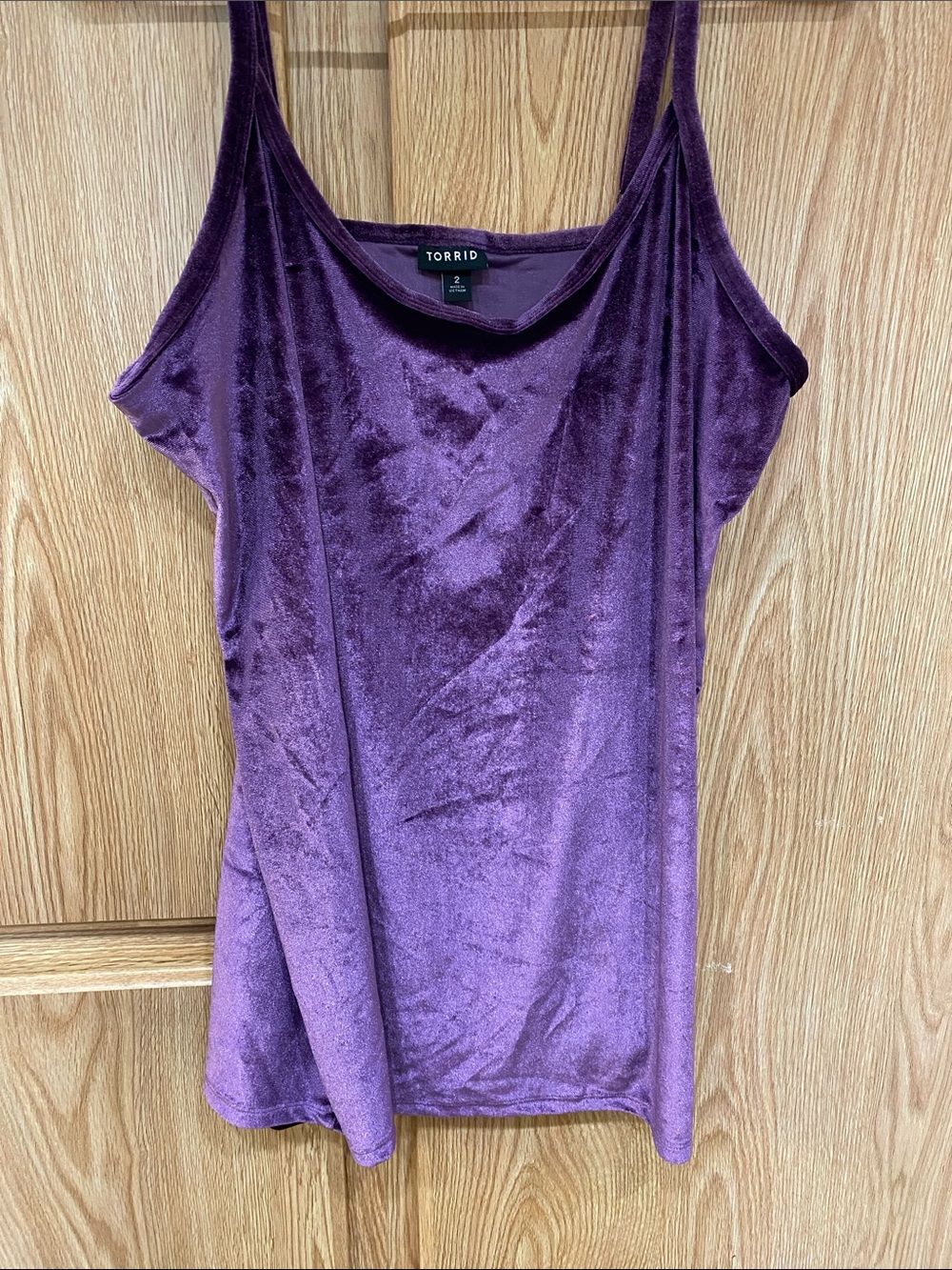 Torrid Purple Velvet Tank Top